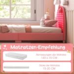 Vaikiška lovytė su minkštu galvūgaliu ir atlošu (Rožinė)