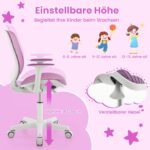Reguliuojamo aukščio sukama biuro kėdė vaikams (Violetinė)