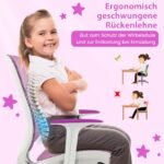 Reguliuojamo aukščio sukama biuro kėdė vaikams (Violetinė)