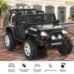 Elektrinis automobilis vaikams su distanciniu valdymu ir garso efektais (Juoda)