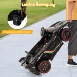 Elektrinis vaikiškas automobilis su LED žibintais ir nuotolinio valdymo pulteliu (Juoda)
