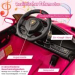 Elektrinis automobilis vaikams su nuotolinio valdymo pultu ir LED žibintais (Rožinė)