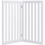 Sulankstomi mediniai gyvūnų atitvarai 89 cm aukščio (Balta)