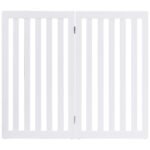 Sulankstomi mediniai gyvūnų atitvarai 89 cm aukščio (Balta)