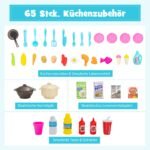 Daugiafunkcinė vaikiška virtuvėlė su garso bei šviesos efektais (Mėlyna)