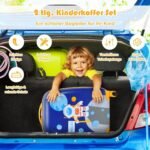 Vaikiškas lagaminų ir kuprinės rinkinys su astronautų piešiniu (Tamsiai mėlyna)