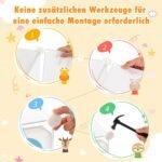 Vaikiška spinta su aštuoniais skyreliais ir pakabinama zona (Balta)