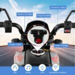 Elektrinis vaikiškas motociklas su muzikėle ir šviesomis (Mėlyna)