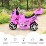 Elektrinis vaikiškas motociklas su muzika ir švieselėmis (Rožinė)
