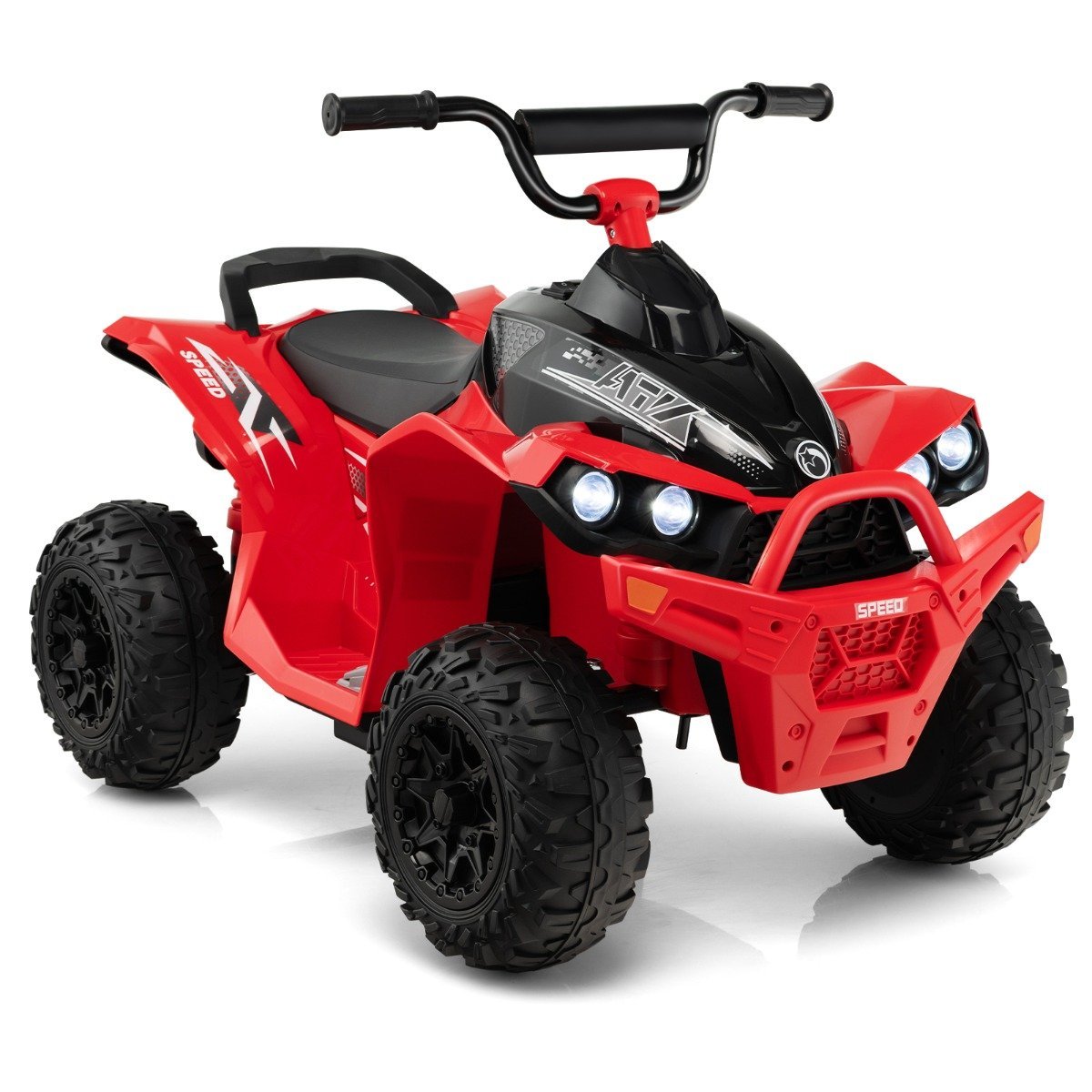 kindermotorrad-tq10122de-re_7_ Elektrinis vaikiškas keturratis su LED ir muzika (Raudona)
