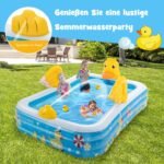 Pripučiamas šeimos baseinas 245 cm (Mėlyna)