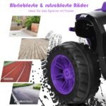 Elektrinis vaikiškas keturratis su muzika ir šviesomis (Violetinė)