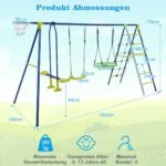 Sūpynių ir žaidimų kompleksas su krepšinio lenta (Žalia)