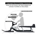 Vaikiškos rogutės su vairu ir stabdžiais (Pilka)