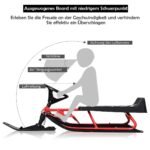 Rogutės vaikščiojimui su vairu ir dvigubomis stabdžių sistemomis (Raudona)