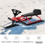 Rogutės vaikščiojimui su vairu ir dvigubomis stabdžių sistemomis (Raudona)