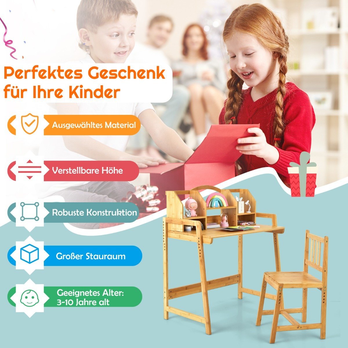 kinderschreibtisch_und_-stuhl-set-hy10004-1_14_ Reguliuojamo aukščio bambukinis rašomasis stalas ir kėdė vaikams (Natūrali)