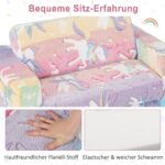 Vaikiška sofa-lovytė su šviečiančiais raštais (Spalvota)