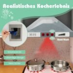 Vaikiškas virtuvės žaidimų komplektas su priedais (Balta)