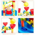 Smėlio stalas vaikams su priedais (Įvairiaspalvė)