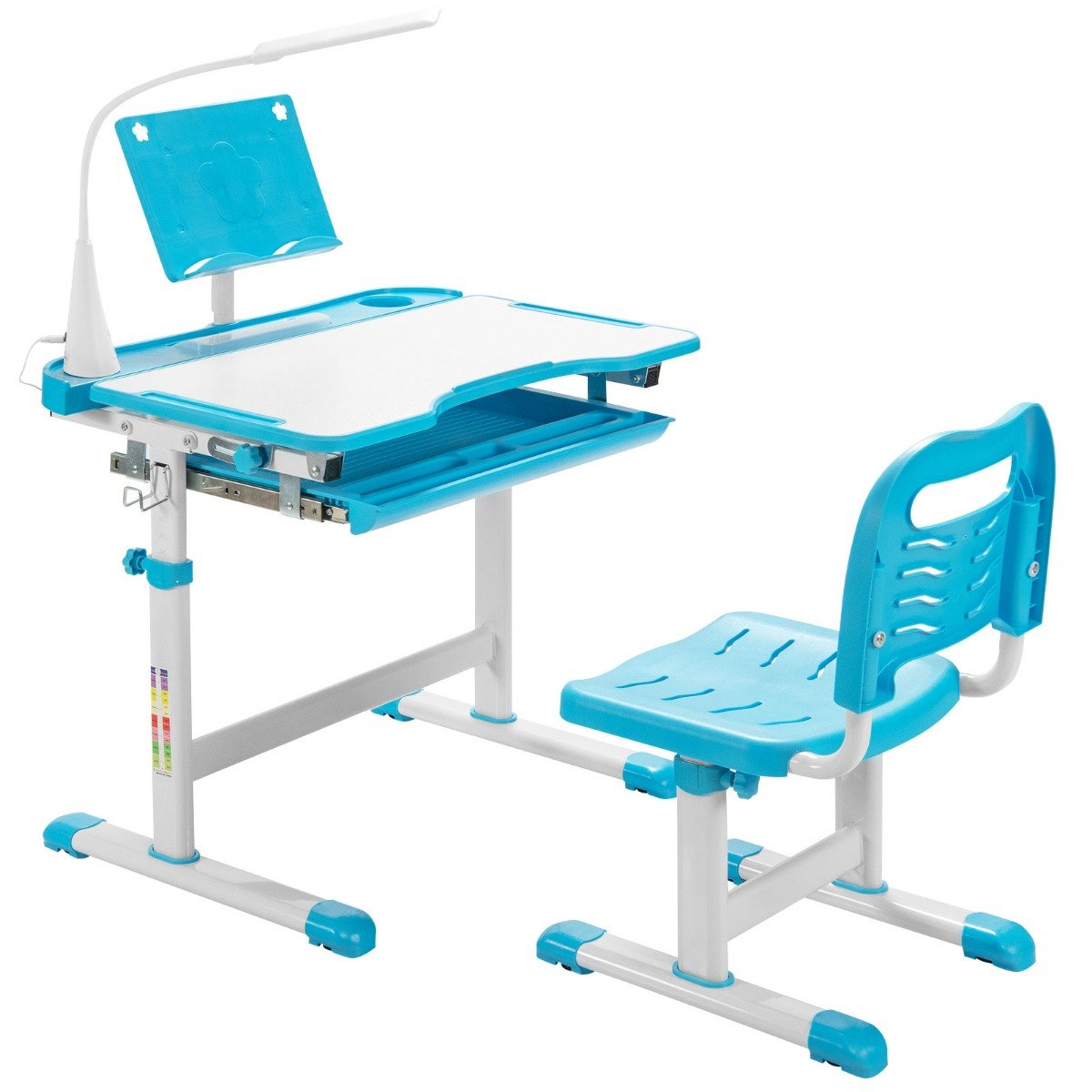 kindertisch_set-_ergonomischer_kindertisch-hw67622bl-1_24_ Vaikiškas stalas su kėde LED lempute ir knygų stoveliu (Mėlyna)