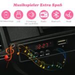 Elektrinis paspirtukas vaikams su MP3 ir vairalazde (Rožinė)