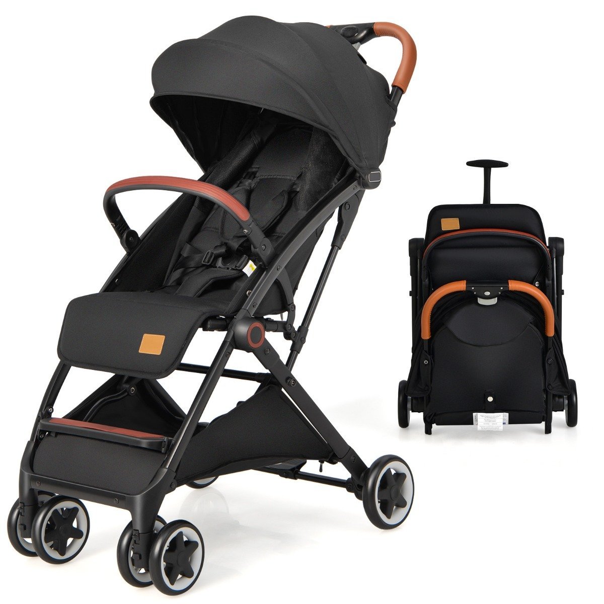 kinderwagen-reisebuggy-bc10067bk_1_ Kompaktiškas kelioninis vežimėlis su reguliuojamu atlošu (Juoda)