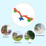 Besisukanti sūpynė su rankenomis 25 kg apkrova (Spalvota)