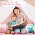 Žaidimų palapinė vaikams su minkštu skalbiamu kilimėliu (Rožinė)