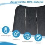 Sulankstomas pakabinamas balkono stalas (Juoda)