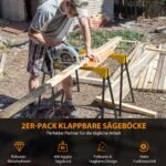Sulankstomi pjovimo stovai (2 vienetai) (Geltona)