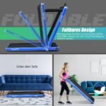 Elektrinis sulankstomas bėgimo takelis su „Bluetooth“ ir LED ekranu (Mėlyna)