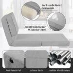 Transformuojama sofa su penkiomis nugarėlės padėtimis (Pilka)