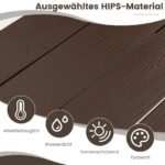 Sulankstomas balkono staliukas reguliuojamo aukščio (Kavos)