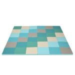 Žaidimų kilimėlis vaikams spalvotas 147 x 147 x 3 cm (Mėlyna)