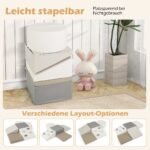 Šešių minkštųjų blokų rinkinys su laipiojimo elementais vaikams (Balta)