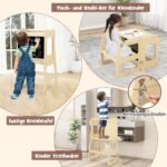 Vaikų žaidimų aikštelė su čiuožykla ir daugiafunkciu suoliuku (Daugiaspalvė)