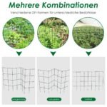 Metalinė atrama augalams 100 cm (Žalia)