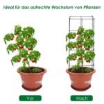 Metalinė atrama augalams 100 cm (Žalia)