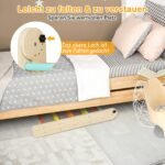 Medinis 3-in-1 vaikų laipiojimo trikampis su rampų rinkiniu (Spalvotas)