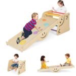 Medinis 6-in-1 laipiojimo komplektas su universalia rampa (Natūrali)