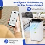 Nešiojama oro kondicionieriaus ir šildytuvo sistema su „WiFi“ (Balta)