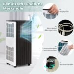 Nešiojamas oro kondicionierius su „Wi-Fi“ ir miego režimu (Balta)