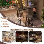 Baro tipo valgomojo komplektas su dviem kėdutėmis (Ruskėnai ruda)