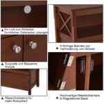 TV komoda su laikymo zona ir lentynomis 112 cm (Ruda)