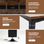 Konferencinis stalas 180x90 cm 8-10 žmonėms (Ruda)