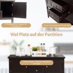 Medinė komoda su apatine lentyna ir stalčiais (Ruda)