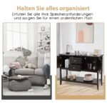 Medinė komoda su apatine lentyna ir stalčiais (Ruda)