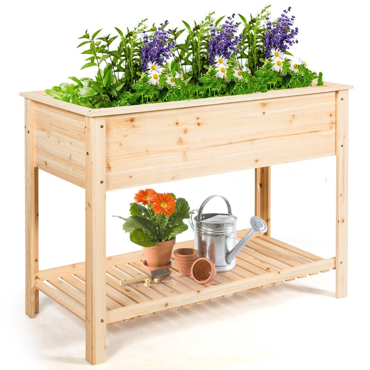 kr_uter_pflanzgef_-_garten_hochbeet-gt3473_4_ Aukštasis medinis gėlynas su lentyna 120x55x90 cm (Natūrali)