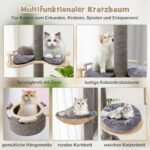 Kitys medis su dangčiu ir nameliais 236–271 cm (Pilka)